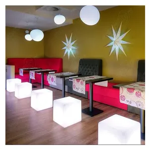 Led Bench Bar Booth Restaurant Furniture (Bs120)