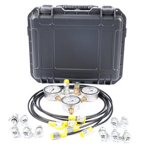 Testeur de pression d'huile hydraulique à trois jauges personnalisable par le fabricant, boîte noire, traitement en gros basé sur des échantillons fournis - Product Image 3