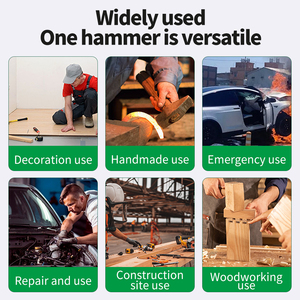 Marteau en caoutchouc à bec de canard pour <span class=keywords><strong>électricien</strong></span>, petit marteau de plombier et de soudeur avec manche en caoutchouc de 32,7 cm, origine Chine - Product Image 4