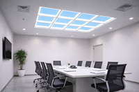 Panneau LED intelligent encastré moderne 600x600x48mm avec contrôle par application Wi-Fi, CRI 90+ et dimmable