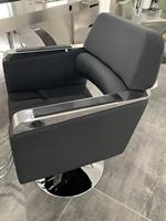 Fauteuil de Barbier Professionnel SULIN en Cuir PU Ergonomique au Design Moderne, Rotation à 360 Degrés, Pompe Hydraulique, Hauteur Réglable