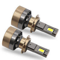 Nouveaux phares LED DAO 6500K 12V 160W H4/H1/9005/H11/H3, ampoules de voiture à montage universel