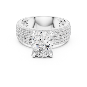 Bague de fiançailles solitaire en diamant de laboratoire de style luxueux à bas prix, bague de fiançailles faite à la main pour femmes, portée par les exportateurs - Product Image 4