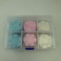 Feuilles de papier gaufré comestible en forme de flocons de neige, papillons et fleurs pour la décoration de gâteaux