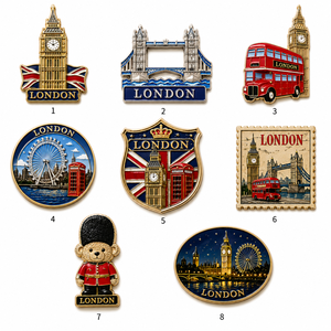 Badge Souvenir Personnalisé en Métal Émaillé Dur ou Souple, Grand-<span class=keywords><strong>Ben</strong></span> de Londres, Vente en Gros Uniquement - Product Image 4