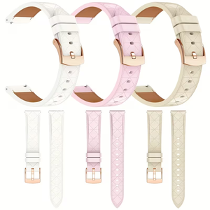 Correa de Cuero Sintético de 18 mm/20 mm con Diseño de Bucle Deportivo para Garmin <span class=keywords><strong>Vivoactive</strong></span> 3S/<span class=keywords><strong>4S</strong></span>/5/3t, Accesorios Compatibles con Correas - Product Image 1