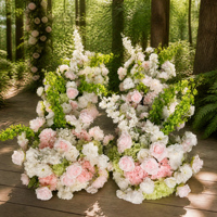 Arrangement floral de table de mariage et d'événements de luxe, réutilisable, centre de table floral pour mariage