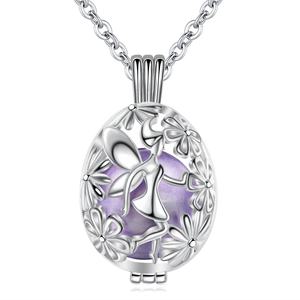 Bola messicano chiamate angeli fata fiore gravidanza incinta donna collana con catena - Product Image 1