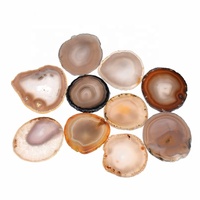 Plaque d'agate naturelle de super qualité plateau de dessous de verre plat en pierre artisanat en pierre semi-précieuse sculpté avec technique de gravure d'amour