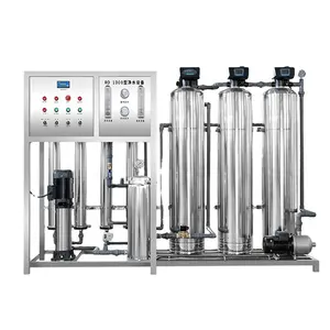 وحدة تصفية المياه بالتناضح العكسي RO مزيل المواد الشيئة في الحجم معدات معالجة المياه الصناعية الريفية