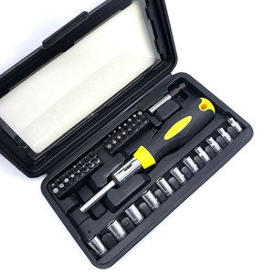 46-Piece <b>Screwdriver</b> Bit and Socket Set with <b>Ratchet</b> Handle Versatile Universal Hand Tool Kit for Home Auto with Portable Case - Product Image 1