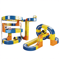 Jouet de piste magnétique multifonctionnel DIY, ensemble de piste magique sèche, train électrique, jouet de construction éducatif pour garçons et filles