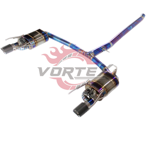 Tubo de Escape de Aleación de Titanio Vortex para Camry, 1.2 mm, Acabado Azul Quemado, Diseño de Escamas de Pescado, Soldadura TIG, Sonido Agresivo de Alto Rendimiento - Product Image 5