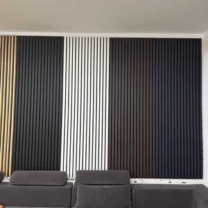 แผ่นฝ้าเพดานอะคูสติก KASARO ขนาด 2400*600 มม. เป็นมิตรกับสิ่งแวดล้อม แผ่นผนังไม้กันเสียงแบบ Slat MDF แผ่นผนังอะคูสติก 3 มิติ - Product Image 4