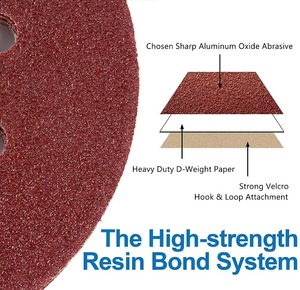 50 Pezzi <span class=keywords><strong>Dischi</strong></span> Abrasivi da 5 Pollici con 8 Fori, Grana 150 600 1000, Carta Abrasiva per Levigatrice Orbitale - Product Image 3