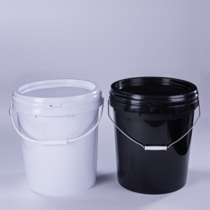 Seaux <span class=keywords><strong>à</strong></span> peinture ronds de 6 gallons (25 L) en gros, fûts en <span class=keywords><strong>plastique</strong></span> pour emballage de poudre solide avec <span class=keywords><strong>couvercle</strong></span> - Product Image 2