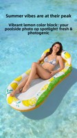 Bouée gonflable flottante pour jeux aquatiques en extérieur, en PVC, modèle YY-FP, pour adultes et enfants