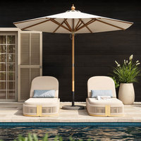 Canapé d'angle moderne en forme de L pour l'extérieur, en verre, pour application en villa