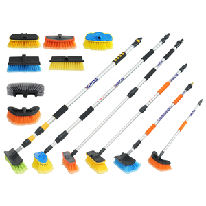 Pólo telescópico alimentado água para limpar o carro e o caminhão Múltiplos Brush Heads Lightweight Extension Pólo - Product Image 4