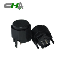 C3002A-C1 12*10mm Interrupteur à bouton-poussoir SPST à tête plate avec bornes traversantes à montage en une seule étape