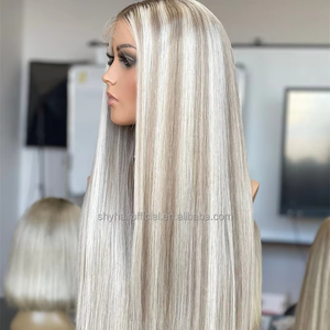 Wig Rambut Asli Jessica Warna <span class=keywords><strong>Natural</strong></span>, Desain Baru 2026, HD 13*5 Patchwork, Hairline Alami, Raw Virgin, 24 Inch, Densitas 400%, Lurus - Product Image 3