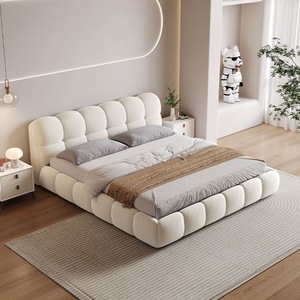 Muebles de Dormitorio Modernos de Lujo, Cama Reclinable Completa de Alta Gama, Estructura de Cama Suave, Tapicería Ecológica y Duradera, Almacenamiento Principal - Product Image 6
