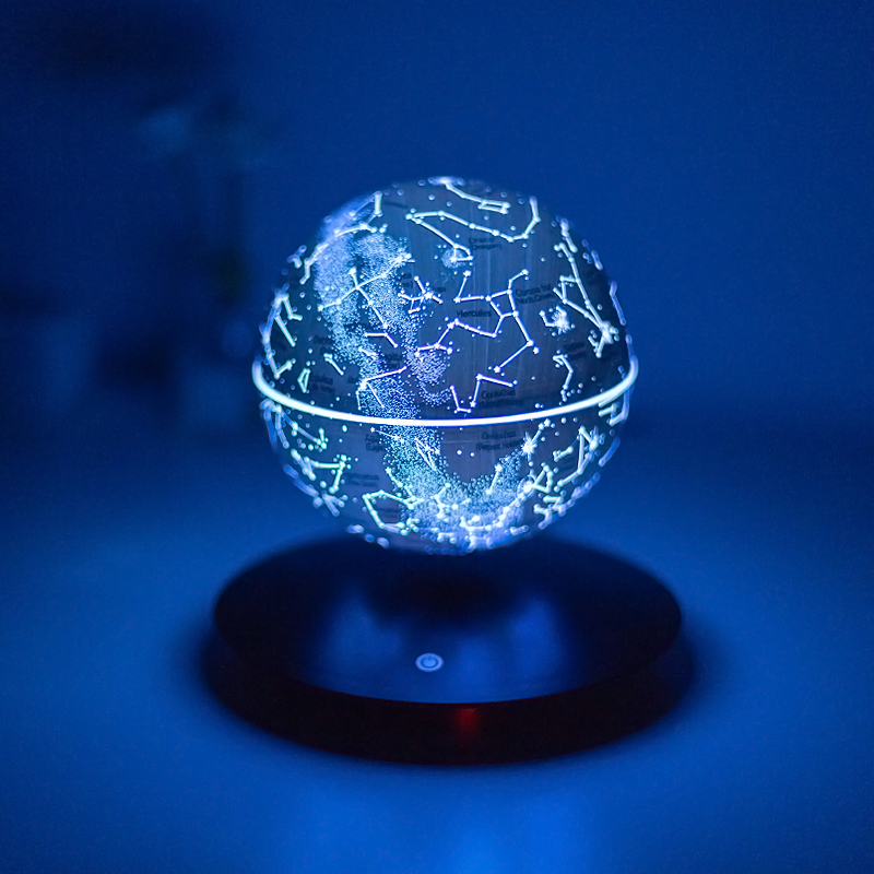 Amazon Best Seller RGB Led Bedroom Baby Night Rechargeable Touch Control 14cm Magnetic Levitation Star Starry  Bedroom Light