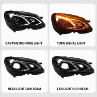 Kit de phares LED 12V avec feux de jour et clignotants, mise à niveau de l'ancien au nouveau pour Mercedes-Benz Classe E W212 2010-2015