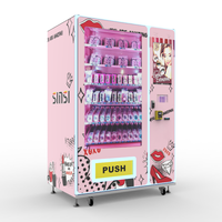Distributeur automatique de cosmétiques standard rose Lunettes de soleil Portefeuille de beauté Distributeur publicitaire