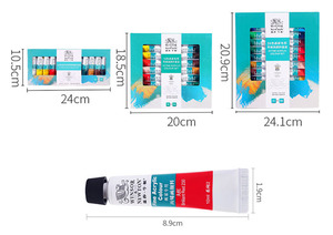 <span class=keywords><strong>Winsor</strong></span> & <span class=keywords><strong>Newton</strong></span> Pintura de Color Acrílico 12 18 24 36 Colores 10ml Tubo Acrílico Fino Juego de Colores para Pintar Dibujo - Product Image 2