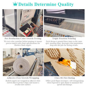 Tapis de prière musulman classique mural <span class=keywords><strong>en</strong></span> rouleau, prix d'usine, <span class=keywords><strong>en</strong></span> fil PP, fabriqué à la machine pour hôtels et mosquées - Product Image 3