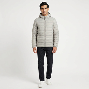 Chaqueta Acolchada Profesional OEM para Hombre, Cuello Alto, Diseño Personalizado, Ropa de Invierno, Estilo Burbuja Lisa - Product Image 1