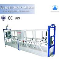 Plataforma de Trabajo Suspendida de Aleación de Aluminio Pintada, Gondola para Construcción ZLP800 ZLP630 de Acero Galvanizado en Caliente