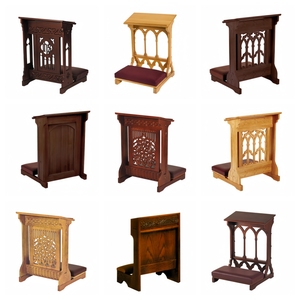 Taburete Pequeño Individual de Madera para Arrodillarse, Venta al por Mayor de Fábrica, Sala de Oración, Espacio Sagrado, Servicio Dominical, Misa Sagrada - Product Image 6