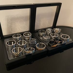 Anillo Abierto Ajustable <span class=keywords><strong>de</strong></span> Aleación Vintage para Hombre, Diseño <span class=keywords><strong>de</strong></span> Nicho Hip-Hop, Cruz <span class=keywords><strong>de</strong></span> Marca Moderna, Estilo Minimalista, Anillo para el Dedo Índice - Product Image 2