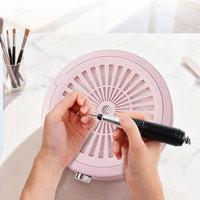 Mini aspirateur à poussière pour ongles portable, rechargeable, sans fil, professionnel, forte aspiration, filtre HEPA, collecteur de poussière en plastique