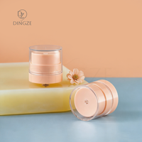 Flacon pompe cylindrique sans air pour cosmétiques 30ml 50ml 100ml avec bouchon à vis en plastique pour soins de la peau
