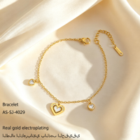 Bracelet à pendentif fleur en acier inoxydable plaqué or 18 carats, anti-corrosion et inaltérable, bijoux pour femme, idéal pour les soirées – Vente chaude