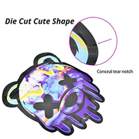 Échantillon gratuit 7g 14g 28g Sachets refermables en plastique Mylar personnalisés avec impression, couleur et logo personnalisés, matériaux recyclés