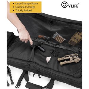 กระเป๋าใส่ของ Cvlife แบบนุ่ม ขนาด 42 นิ้ว พร้อมซิปล็อค กระเป๋าเป้สะพายหลังสำหรับอุปกรณ์ล่าสัตว์ - Product Image 3