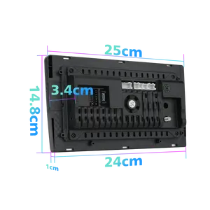 Système multimédia à écran tactile IPS de 9 pouces Stéréo de voiture Lecteur DVD de voiture Navigation GPS CarPlay Compatible Hyundai Renault GMC FM - Product Image 1