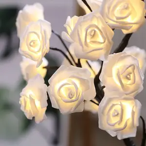 עלה פרח עץ שולחן LED מנורת שולחן פרח אור בית המפלגה שינה דקור יום הולדת מתנת חג המולד LED לילה אור עבור ילדה אישה