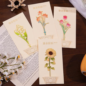 Personalizado Marcador Floral Banhado A Ouro Marcador Laser Cut <span class=keywords><strong>Metal</strong></span> para Mulheres Favores Do Casamento Presente Atacado Em Massa OEM/ODM - Product Image 3