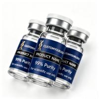 42. Étiquettes autocollantes personnalisées anti-âge en PP imperméable, petites, pour sérums cosmétiques anti-rides aux peptides