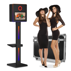 Coque de photomaton numérique avec écran LCD en métal blanc, Glam <span class=keywords><strong>Bot</strong></span> Dlsr Led, photomaton en plein air, coque de photomaton Dslr avec filtre Glam - Product Image 1