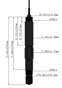 PF-2085 Online Água Sensor De Íons Cloreto De Fluoreto de Cálcio Nitrato De Amônia Nitrito