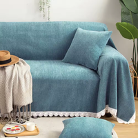 Couverture de luxe résistante au feu de sofa de Chenille de conception moderne confortable pour tapisser la maison