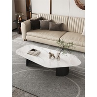 Table basse en métal de forme irrégulière italienne, table à thé décorative moderne de luxe, portable, pour salon, meubles de maison