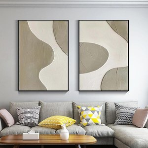 Haute qualité toile décorative peinture murale médiévale noir polygonale formes abstraites Illustration dessiné à la main Art moderne - Product Image 5