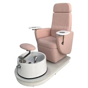 Sillón de Pedicura Eléctrico de Lujo con Asiento Giratorio, Luces LED de Colores, Base de Vidrio, Estilo Europeo, para Salón de Uñas, con Drenaje Automático - Product Image 3